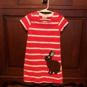 Mini Boden appliqué bunny dress girls 4/5